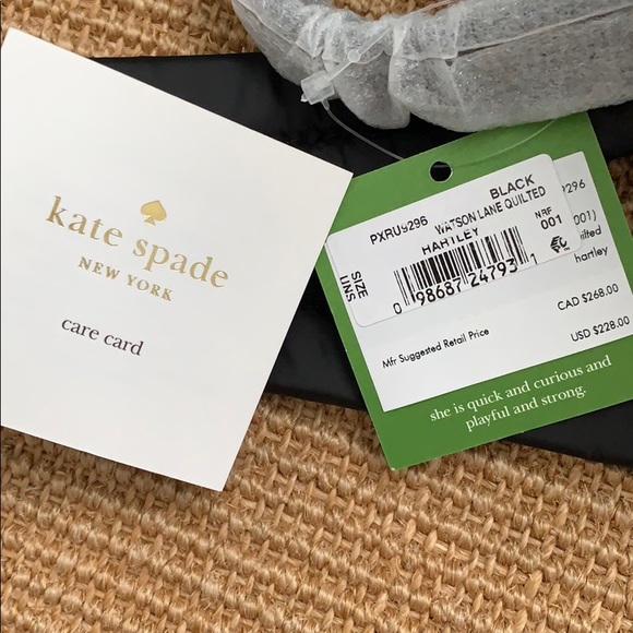 ❌SOLD❌NWT Kate Spade ♠️ Black Quilted Backpack - Picture 4 of 8